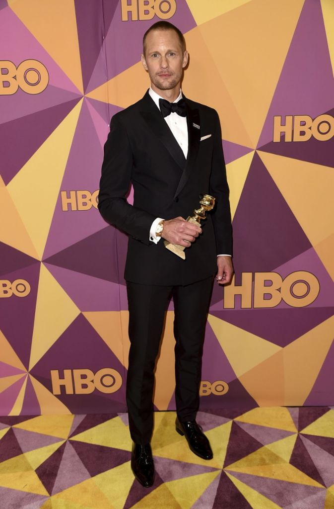 Alexander Skarsgard gewann einen Golden Globe als bester Nebendarsteller in einer TV-Serie für seine Darstellung in „Big Little Lies“.