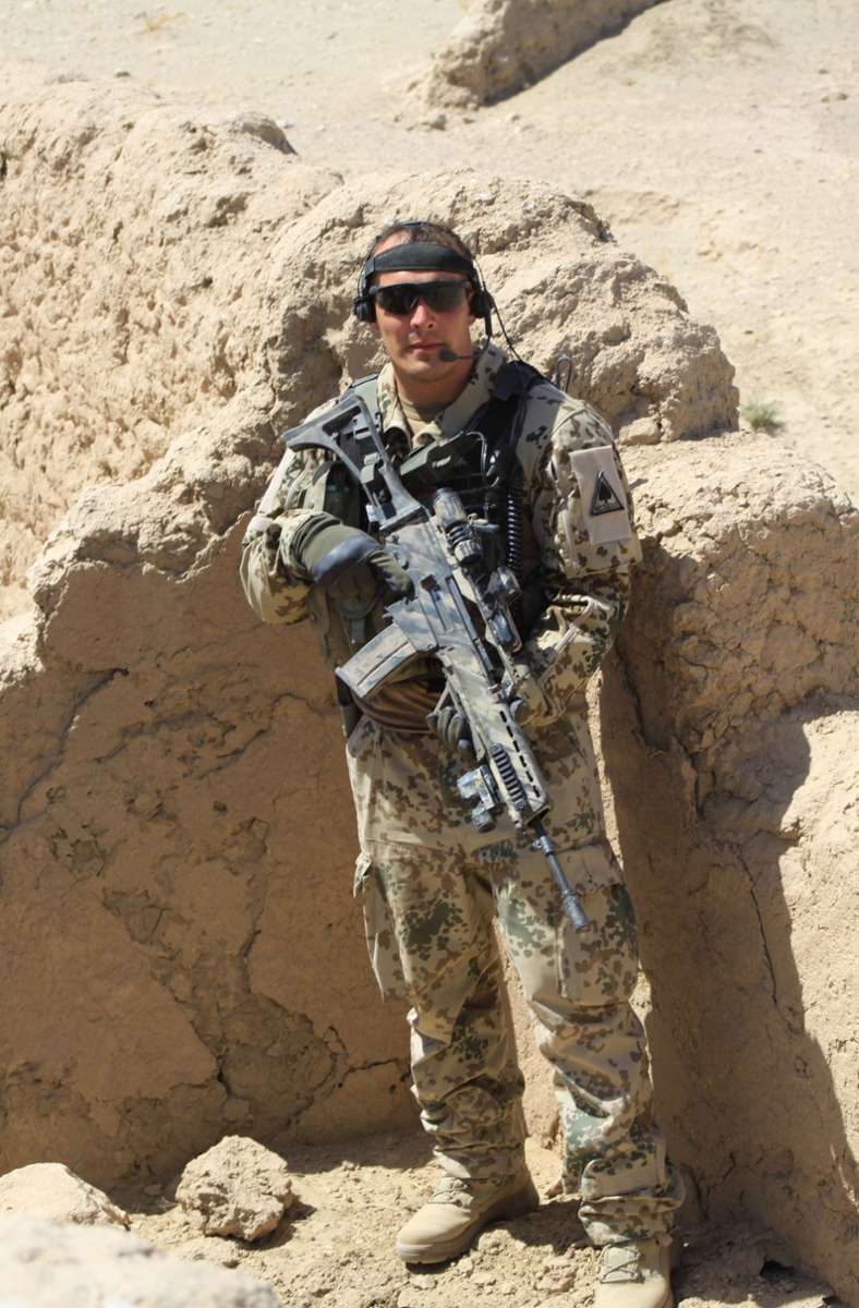 Mathias Dix 2011 bei seinem Einsatz in Afghanistan.