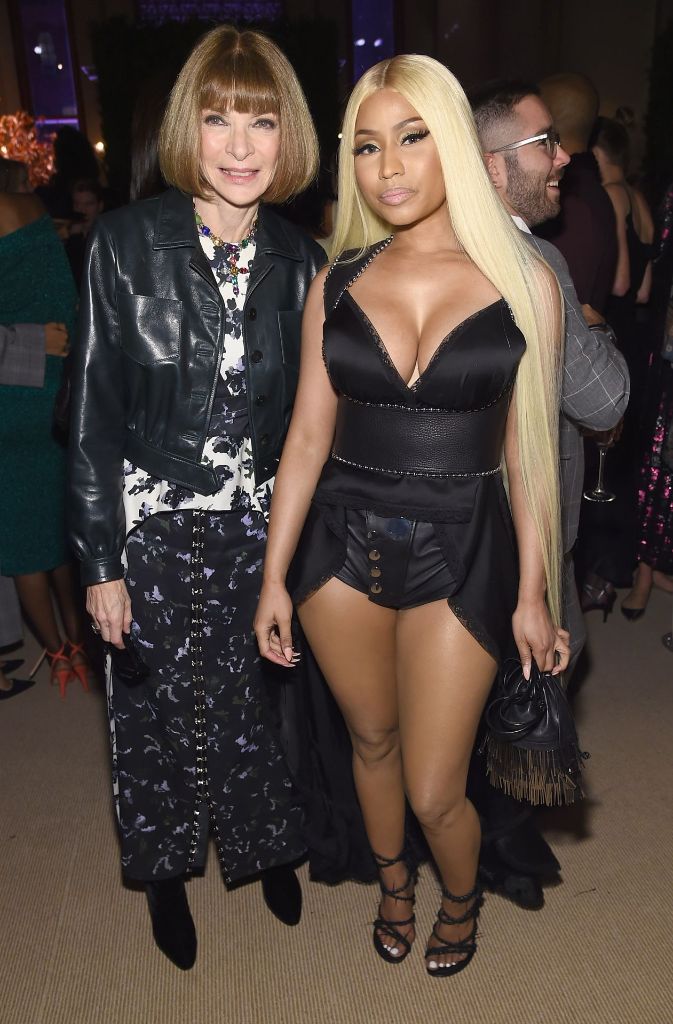 Auch mit Anna Wintour, der Chefin der US-Vogue, ließ sich Nicki Minaj am Dienstagabend in New York ablichten.