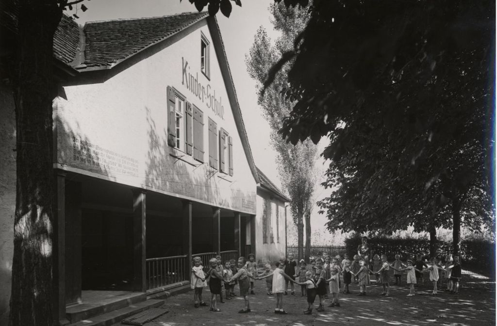 Der Kammgarnspinnerei-Werkskindergarten im Jahr 1940.
