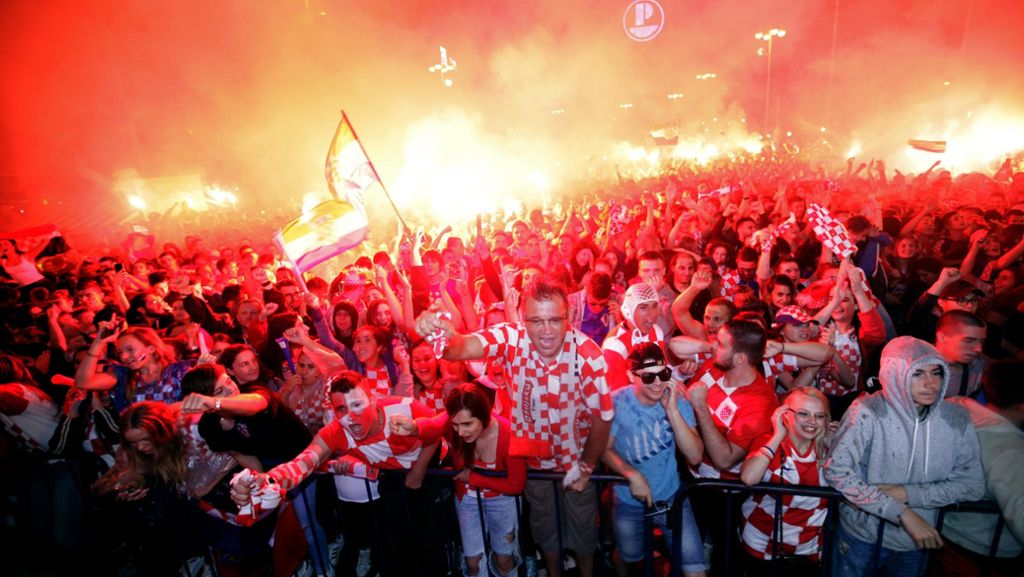 Kroatien bei der WM 2018: Tausende Menschen feiern „historische Nacht“ in Zagreb