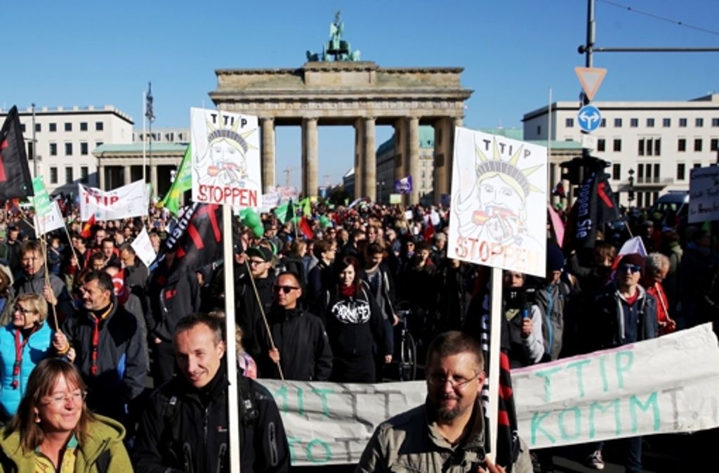 Demo gegen TTIP und Ceta in Berlin