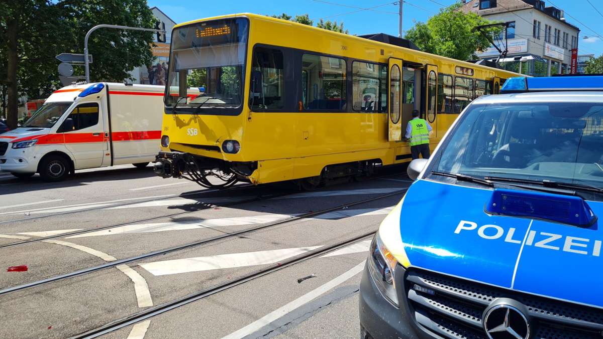 Stuttgart-Bad Cannstatt: Sechs Verletzte bei Stadtbahn-Unfall