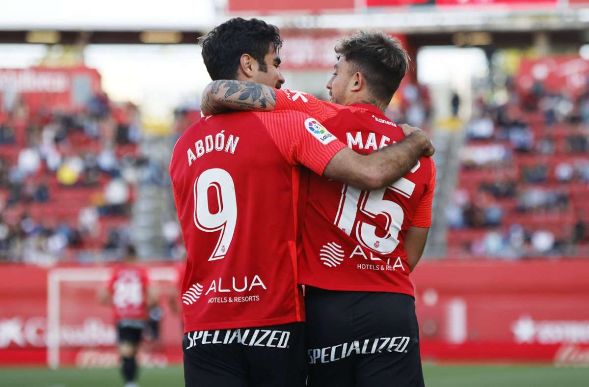 Pablo Maffeo und Abdon Prats sorgten für die Entscheidung zugunsten von Mallorca. (Archivbild) Foto: IMAGO/AFLOSPORT/IMAGO/Daisuke Nakashima