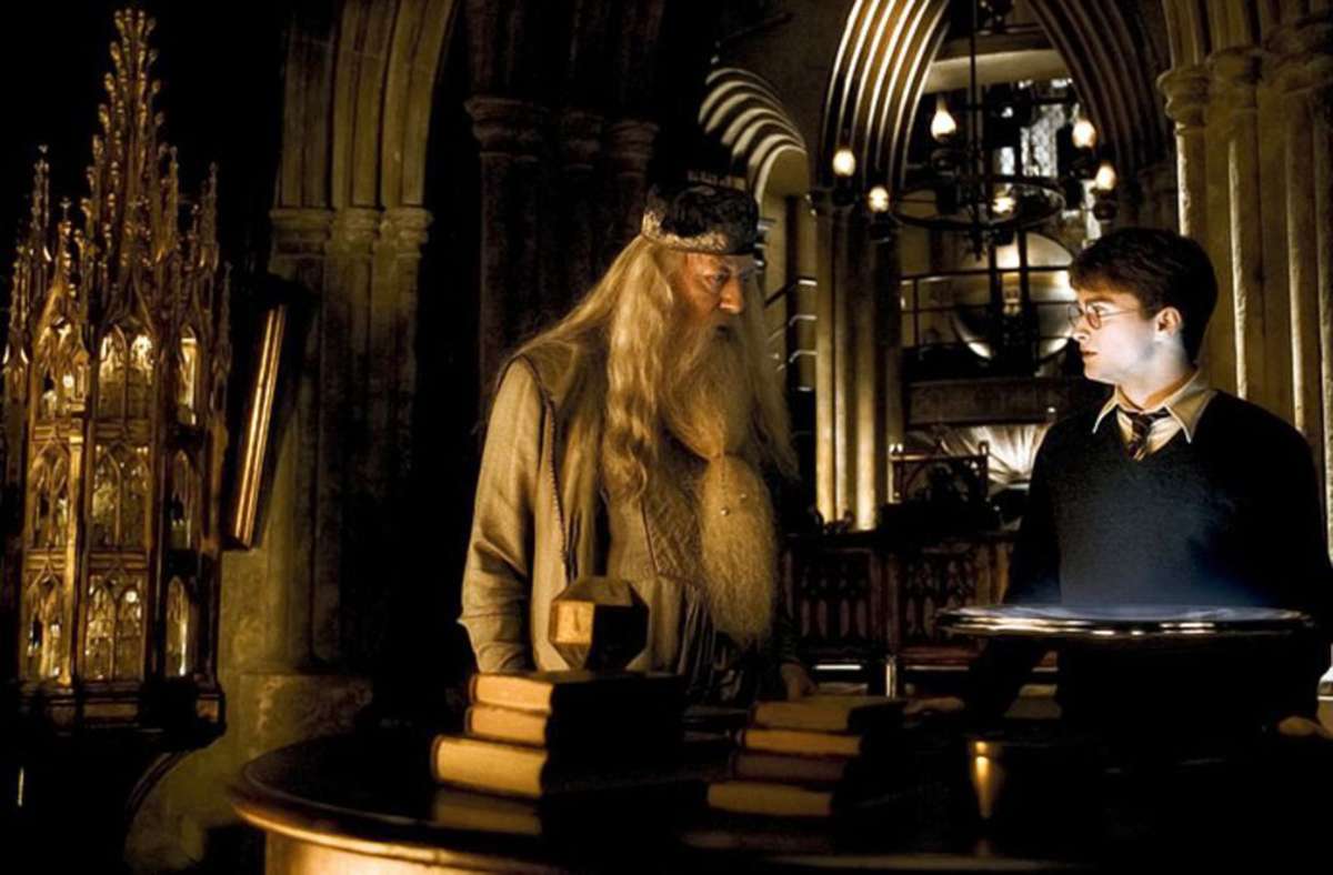 „Harry Potter und der Halbblutprinz“: Harry mit Michael Gambon als Albus Dumbledore