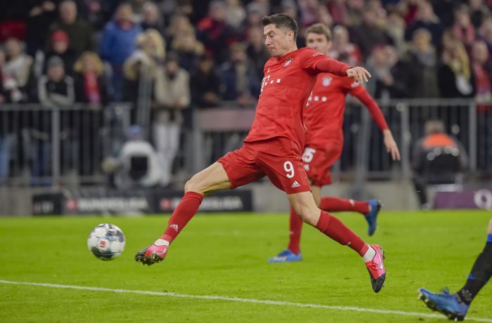 Lewandowski rettet Bayern gegen Schlusslicht