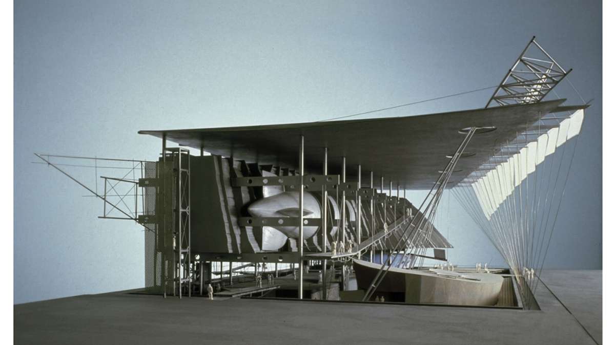 Entwurf für den Pavillon der Bundesrepublik Deutschland, Weltausstellung EXPO 92 in Sevilla.