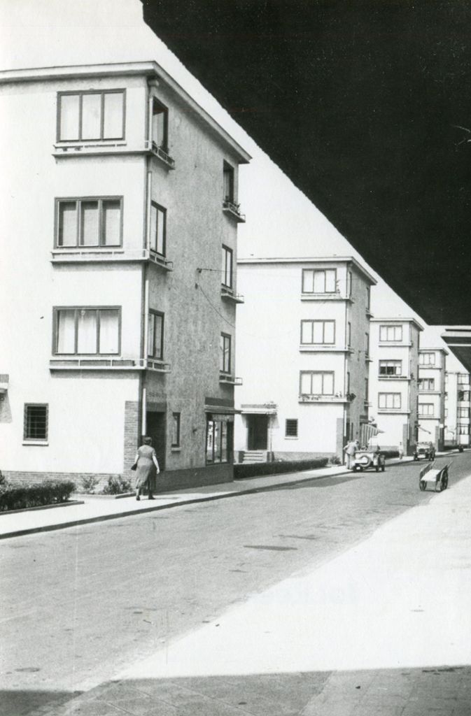 Heimatsiedlung, Wohnzeile an der Mörfelder Landstraße 1932
