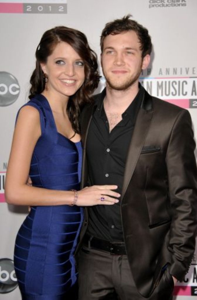 American-Idol-Gewinner Phillip Phillips (rechts) mit seiner Partnerin Hannah Blackwell