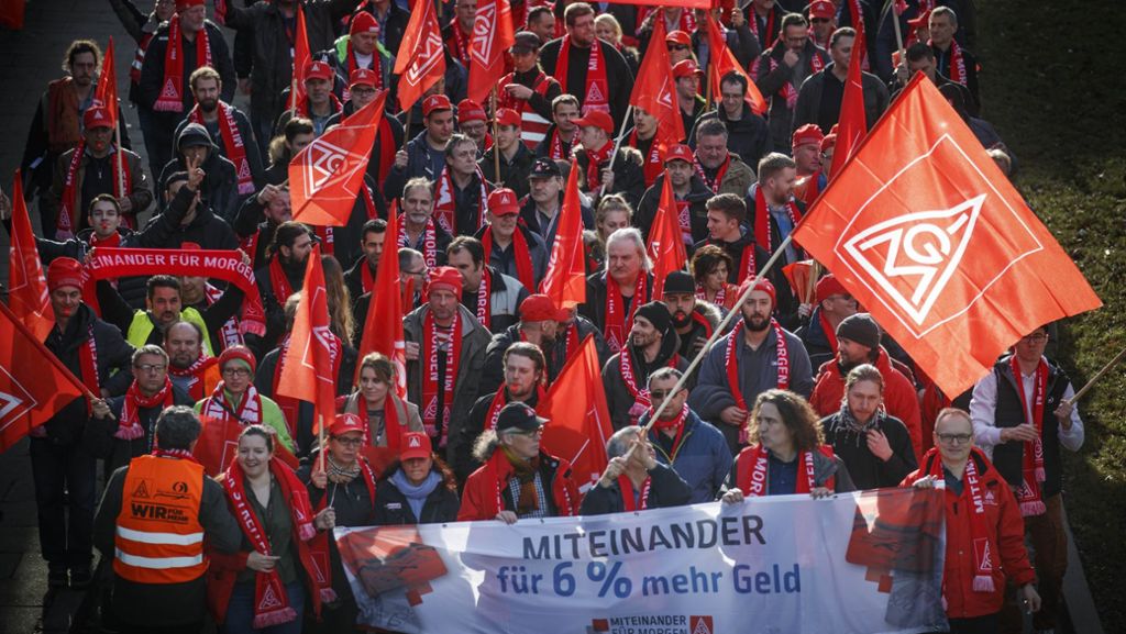 Kundgebung der IG Metall in Waiblingen: Signal an die Arbeitgeber