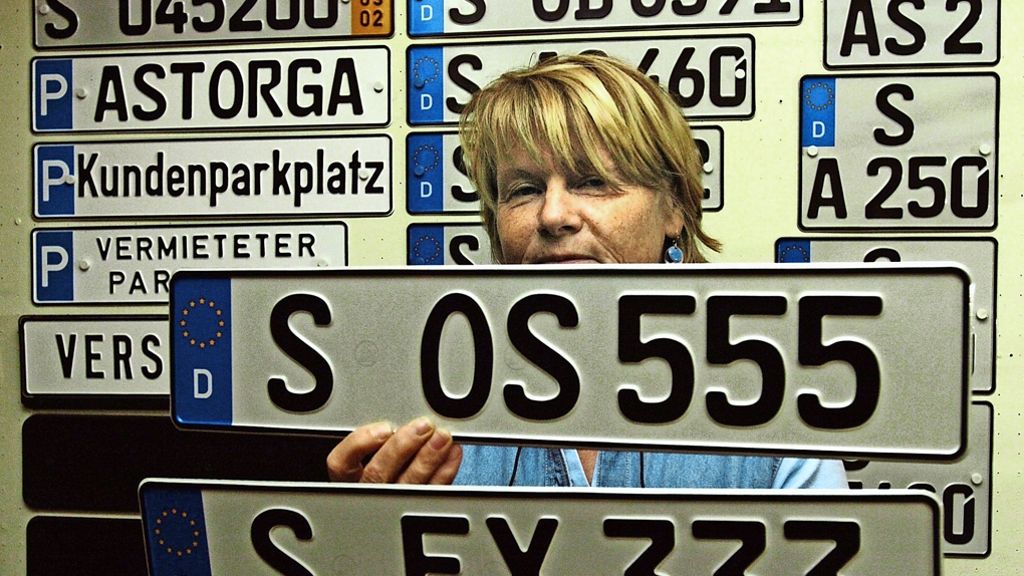 Wunschkennzeichen in der Region Stuttgart: Autos namens ES-EL oder S-AU