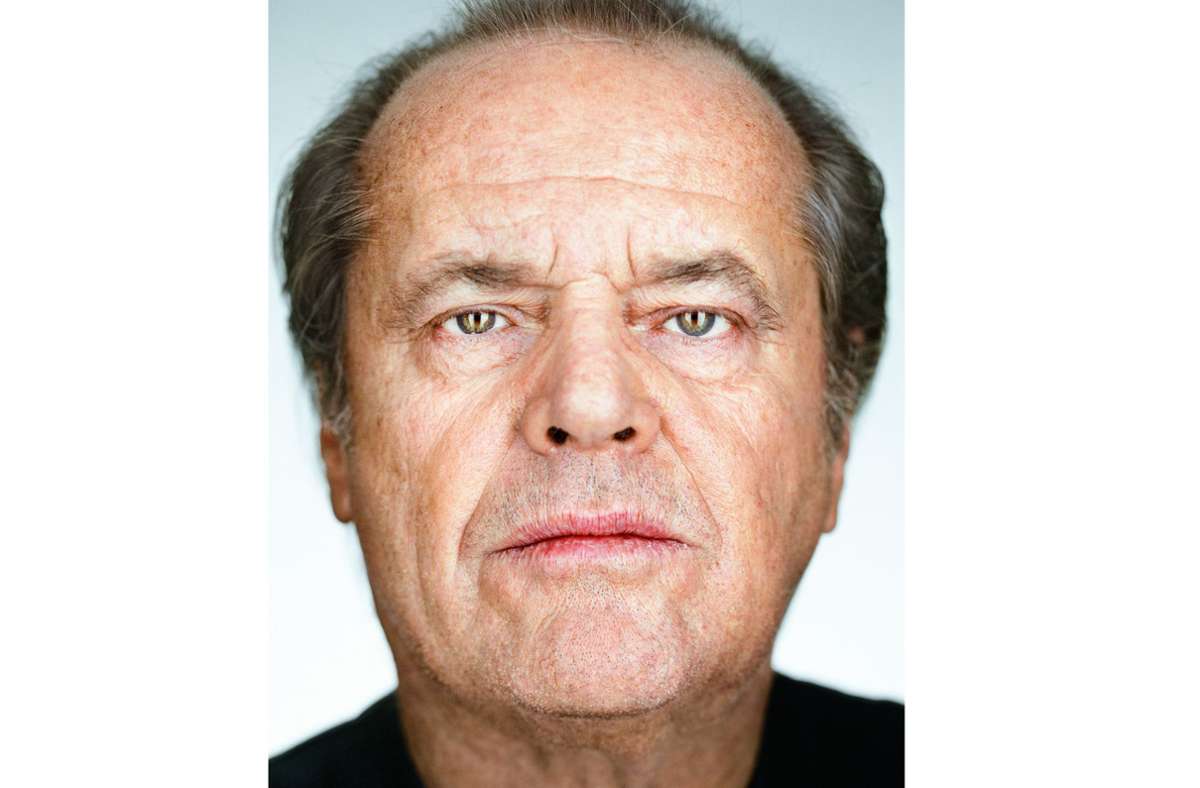 Nahaufnahme eines Schauspielstars: Jack Nicholson, fotografiert von Martin Schoeller im Jahr 2002.
