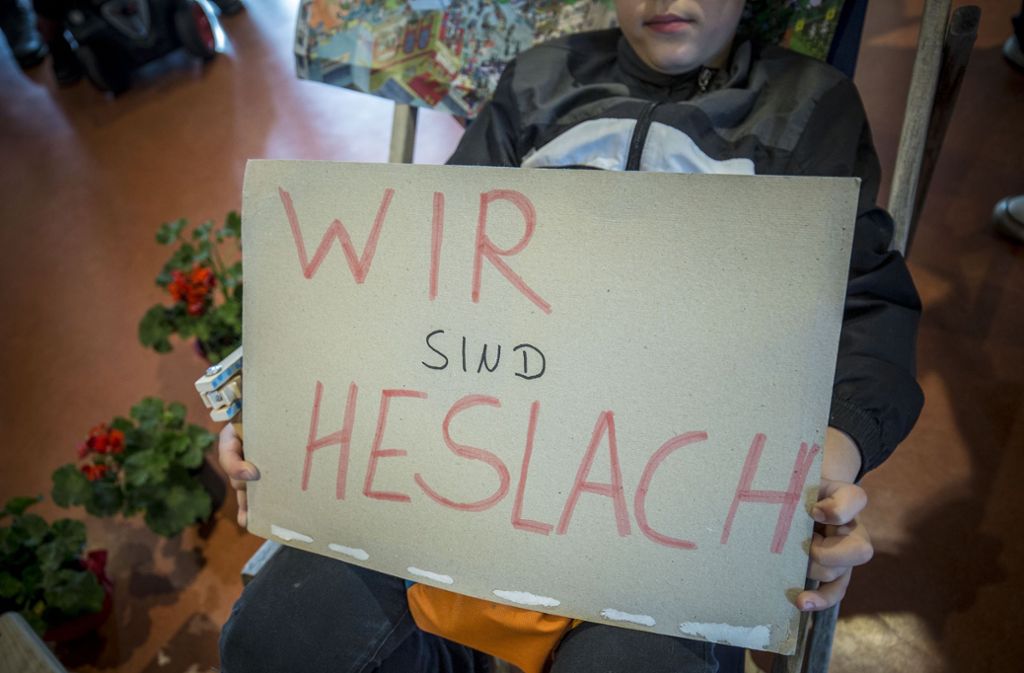 Auch vor der Sitzung des Gemeinderats gab es bereits Proteste gegen den Leerstand und für die Hausbesetzung in Heslach.