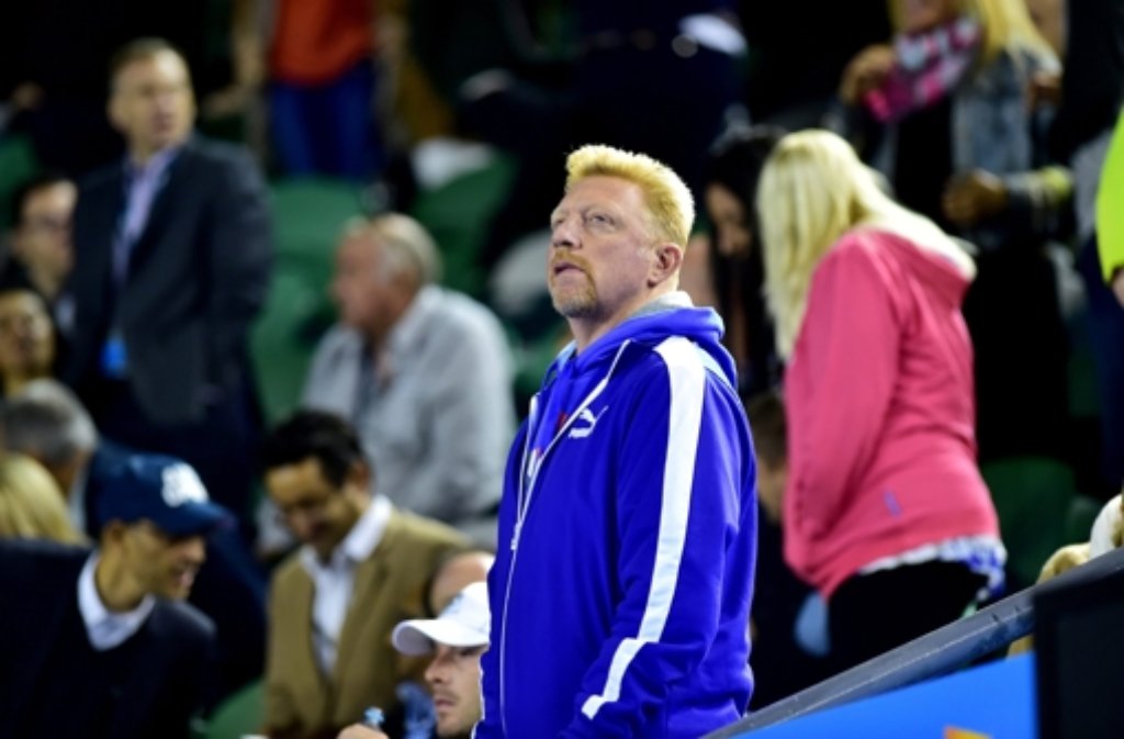 Djokovics Trainer Boris Becker konnte zufrieden sein.