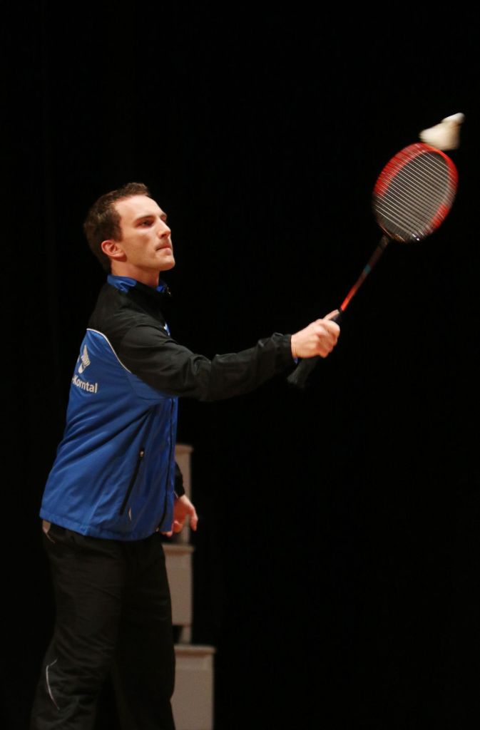 Sportlergala: Badminton-Demonstration mit Matthias Mühleisen