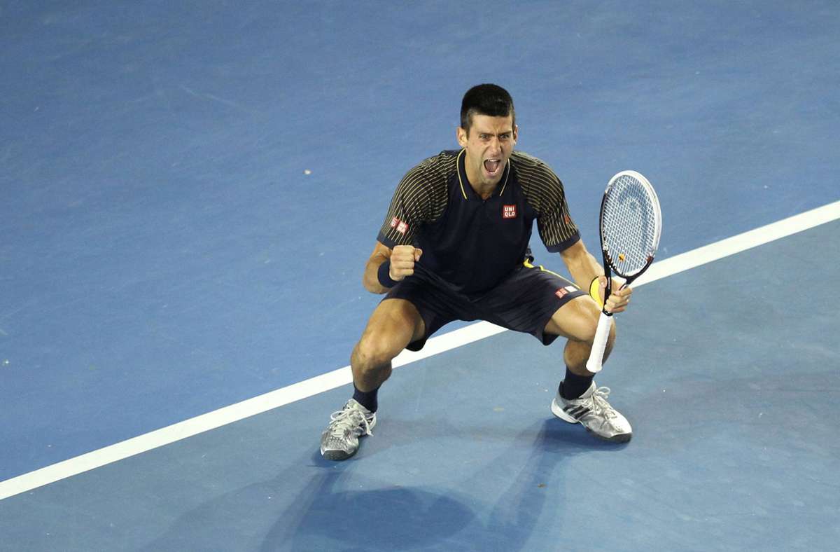 Den Titel bei den Australian Open kann Djokovic als erster Spieler in der Open-Ära zwei Mal verteidigen – also in den Jahren 2012 und hier 2013.