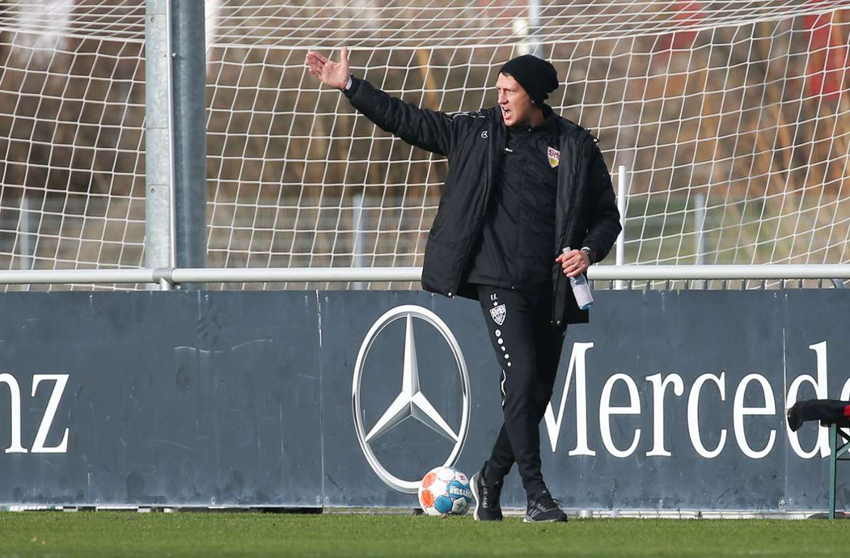 Trainer Frank Fahrenhorst und der VfB II absolvierten das vorletzte Vorbereitungsspiel vor dem Ligastart gegen SGV Freiberg.