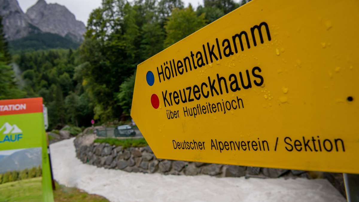 Nach Flutwelle bei Garmisch-Patenkirchen: Frau in Höllentalklamm tot geborgen