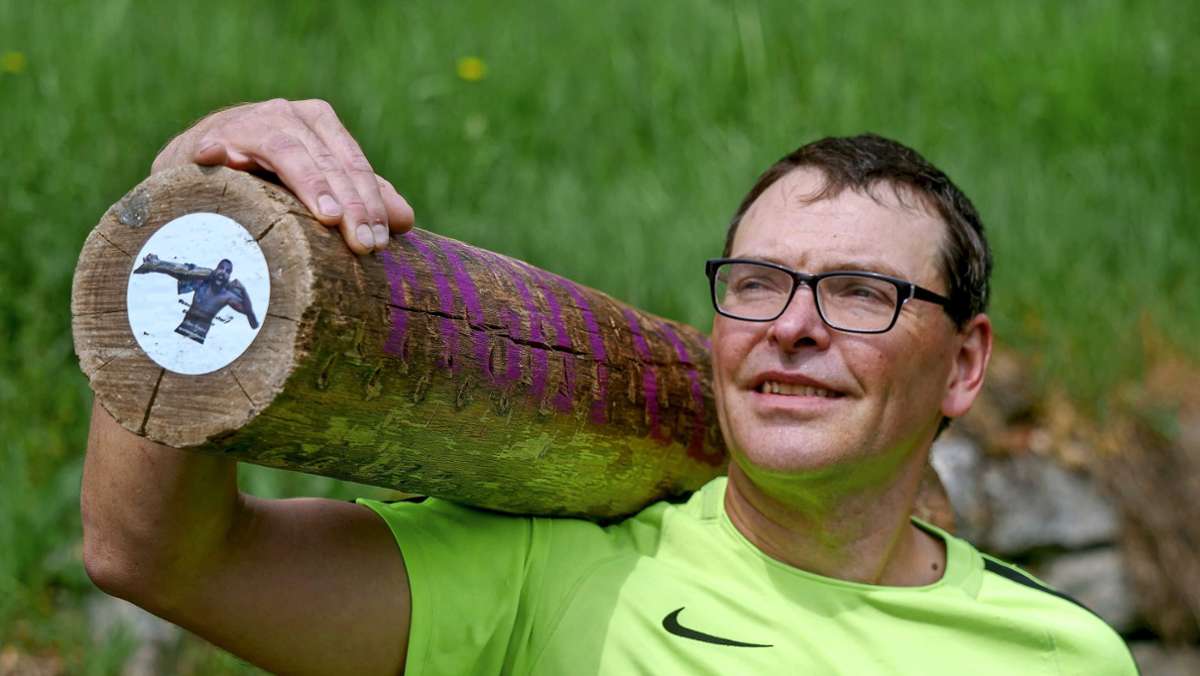 Zugunsten von Mukoviszidose-Patienten: Baumstammläufer  unterstützt Ditzinger  Lebensläufer