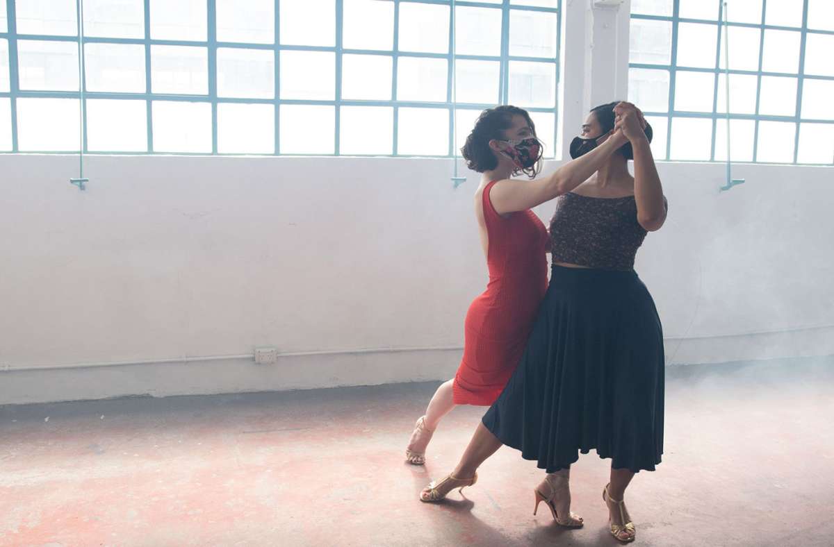 Corina Herrera mit ihrer Tanzpartnerin