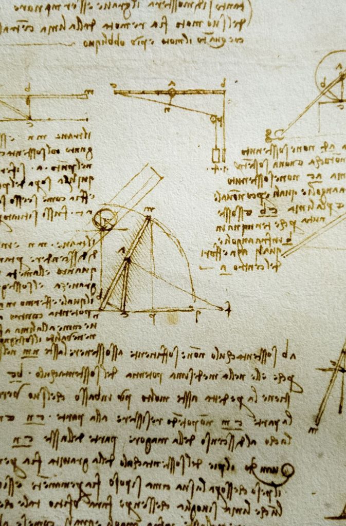 Skizzen und Notizen gewähren einen umfassenden Einblick in Leonardos Ideenwerkstatt.