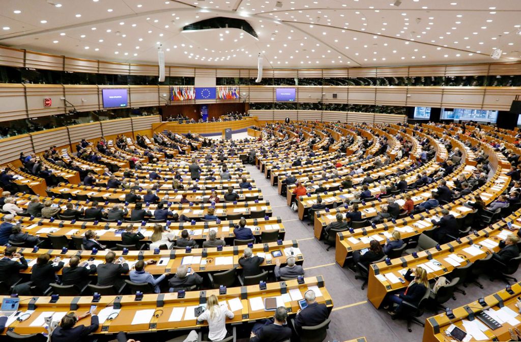 Bisher sitzen im Europaparlament – hier der Tagungsort Brüssel – auch Kleinstparteien Foto: EPA