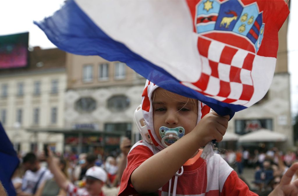 Weitere Eindrücke vom Empfang der kroatischen Nationalmannschaft in Zagreb.
