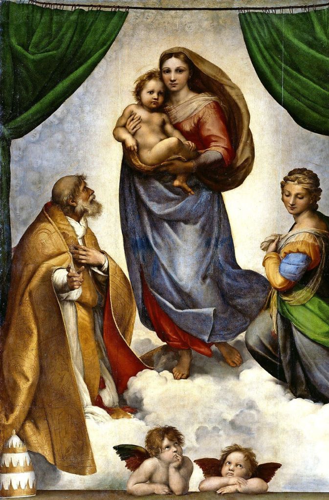 Himmlisch Eines der Dresdner Meisterwerke: Raffaels „Die Sixtinische Madonna“ von 1512/13