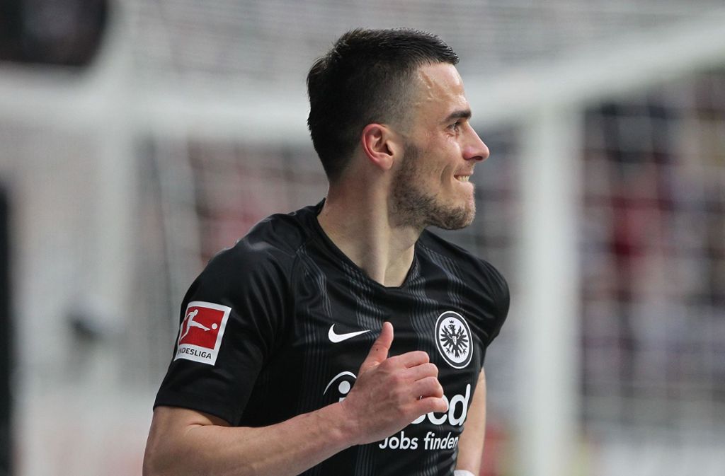 Filip Kostic traf zweimal für Eintracht Frankfurt im Spiel gegen den VfB Stuttgart.