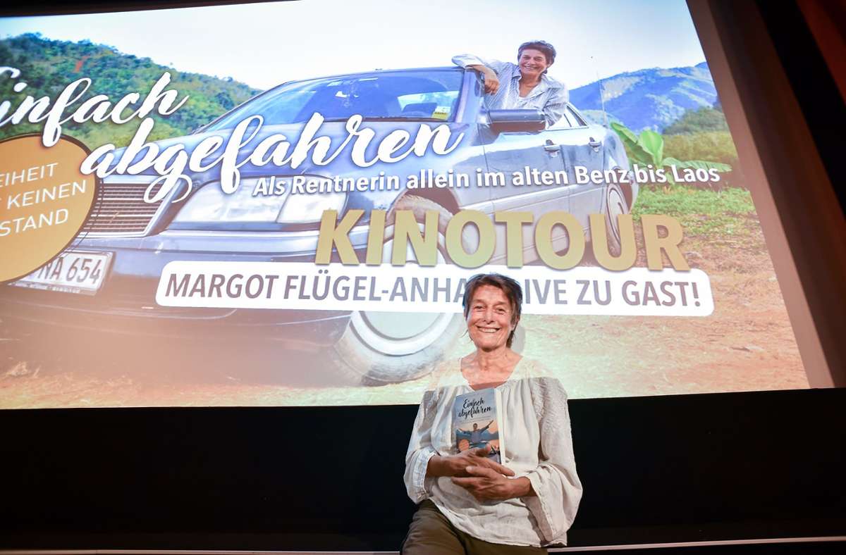 Margot Flügel-Anhalt bei der Filmpremiere im Stuttgarter Cinema.