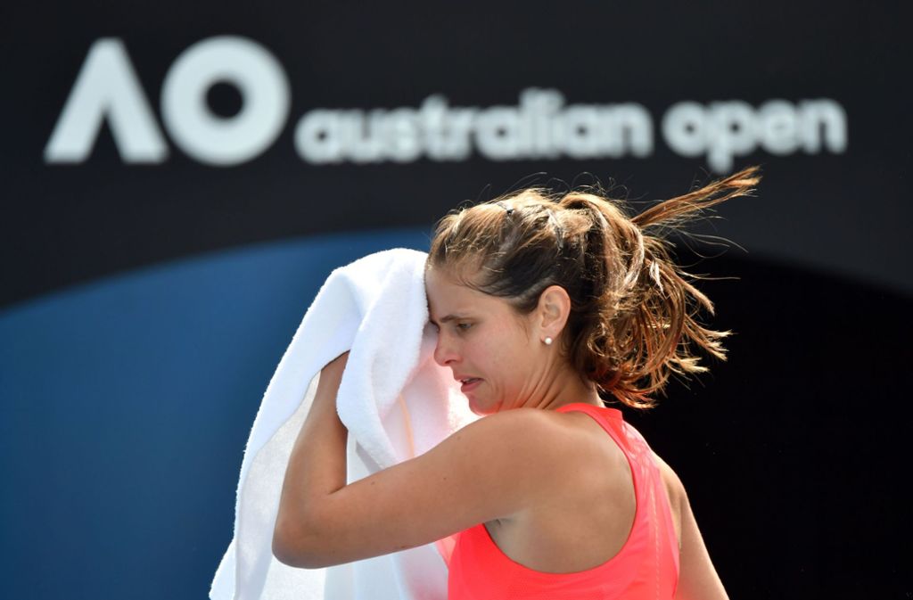 Julia Görges ist bei den Australian Open in Melbourne ausgeschieden. Foto: AFP/JOHN DONEGAN