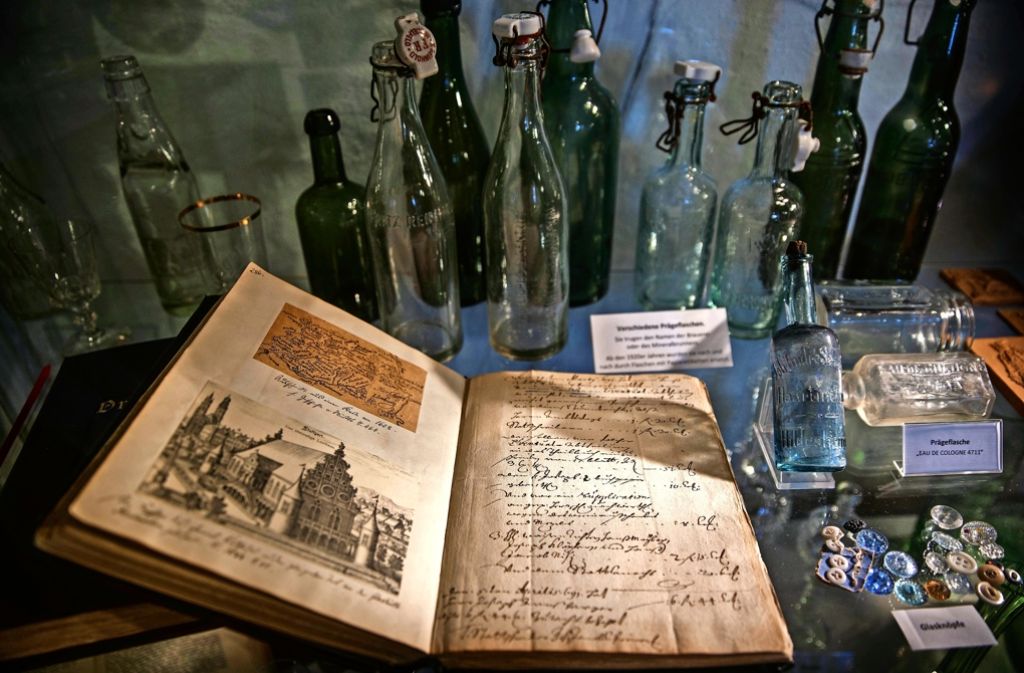 Welche Flaschen früher in Mode waren, auch das wird in Spiegelberg gezeigt. Foto: Stoppel