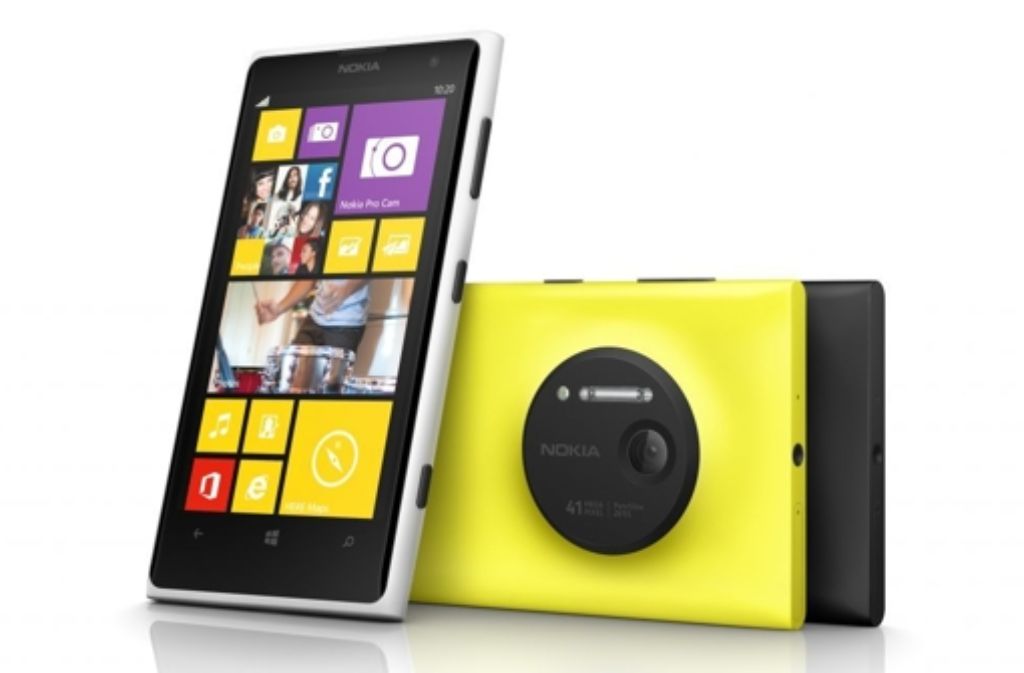 Nokia Lumia 1020: 4,5-Zoll-AMOLED-Display (1280 x 768 Pixel), 1,5-Gigahertz-Dual-Core-Prozessor, 41-Megapixel-Kamera, ab 32 Gigabyte interner Speicher, WLAN, Bluetooth, LTE.