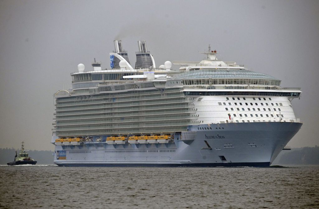 Ort des Zwischenfalls: Das drittgrößte Kreuzfahrtschiff der Welt „Allure of the Seas“ Foto: dpa/Markku Ojala