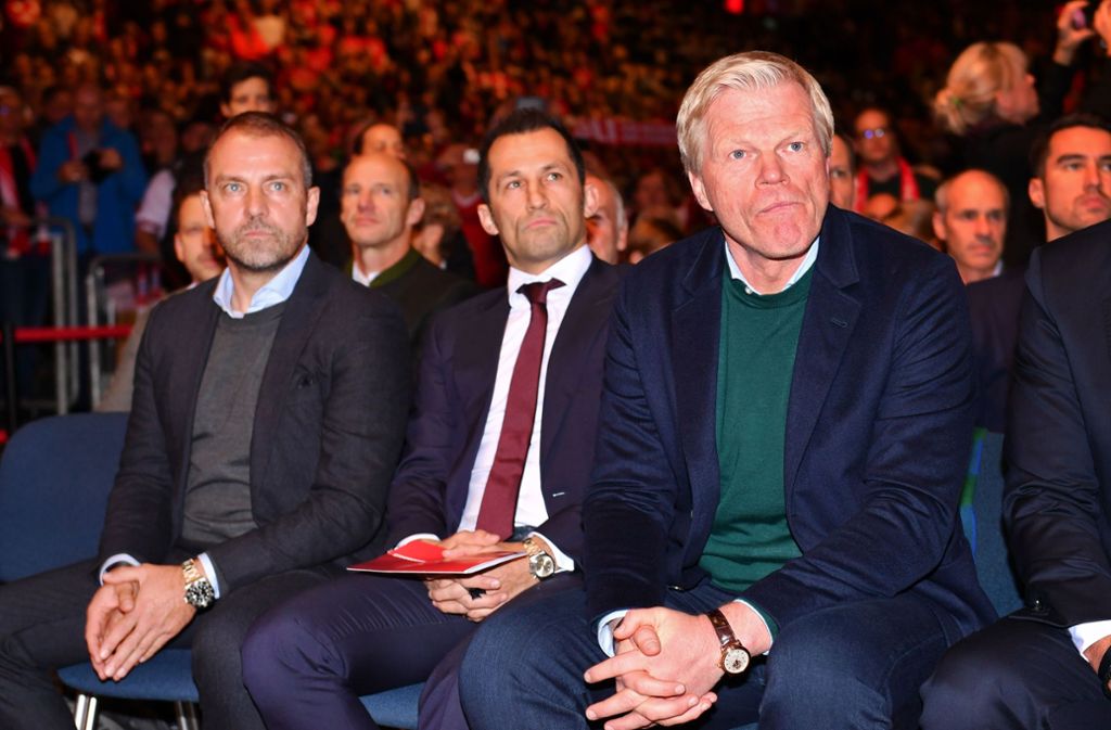 Trainer Flick, Sportdirektor Salihamidzic und Vorstand Kahn (v. li.) übernehmen beim  FC Bayern das Zepter. Foto: imago