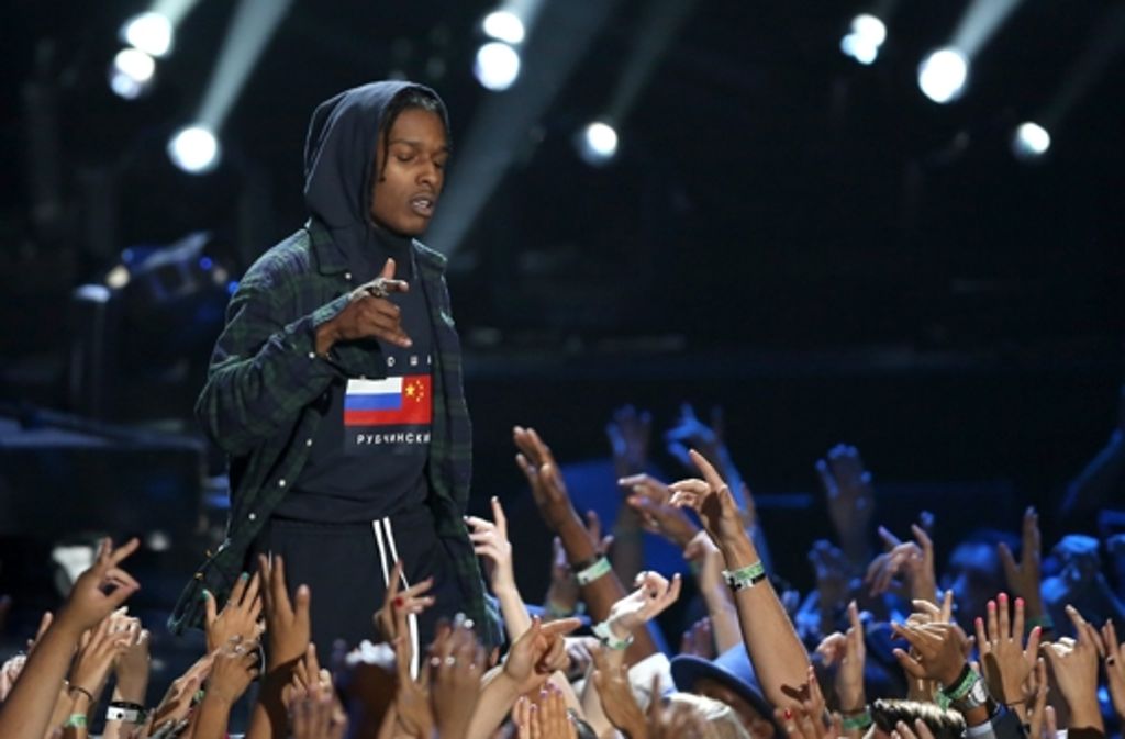 Der Rapper AAP Rocky aus Harlem performte auf der Bühne.