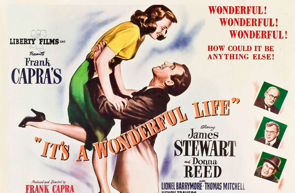 Altes Werbematerial von 1946 zu „Ist das Leben nicht schön?“ von Frank Capra