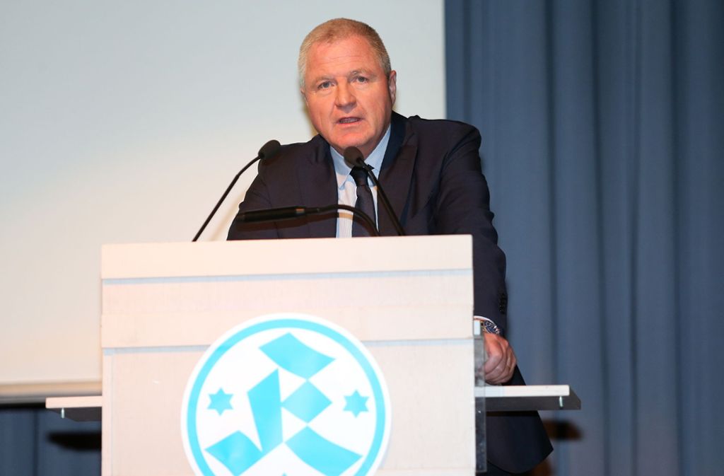 Seit 2010 Präsident der Stuttgarter Kickers: Rainer Lorz. Foto: Baumann
