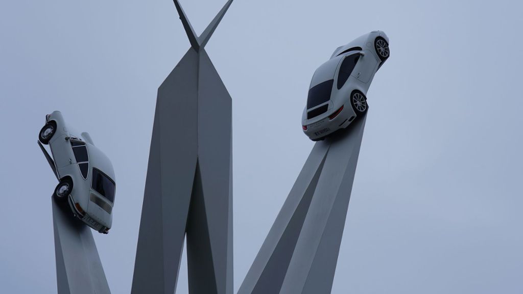 Stuttgart-Zuffenhausen: Warum ein Porsche auf der Skulptur fehlt
