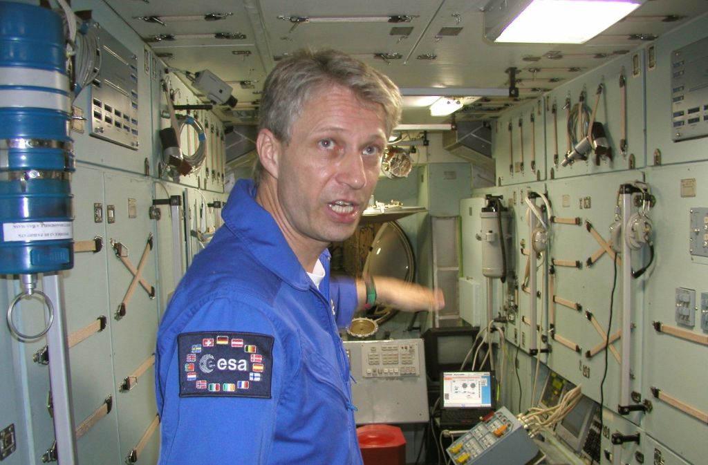 Ein Astronaut in Aktion: Thomas Reiter.