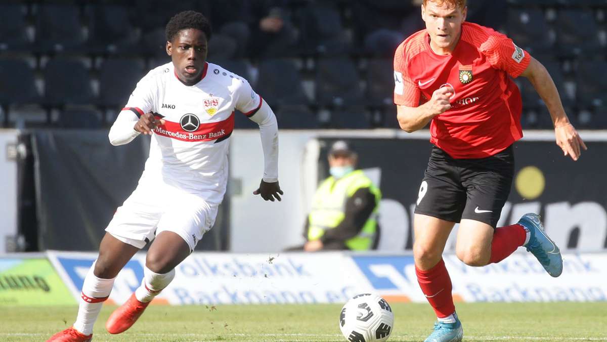 SG Sonnenhof Großaspach gegen VfB II: Blitzstart nach der Pause  rettet VfB II Punkt in Aspach