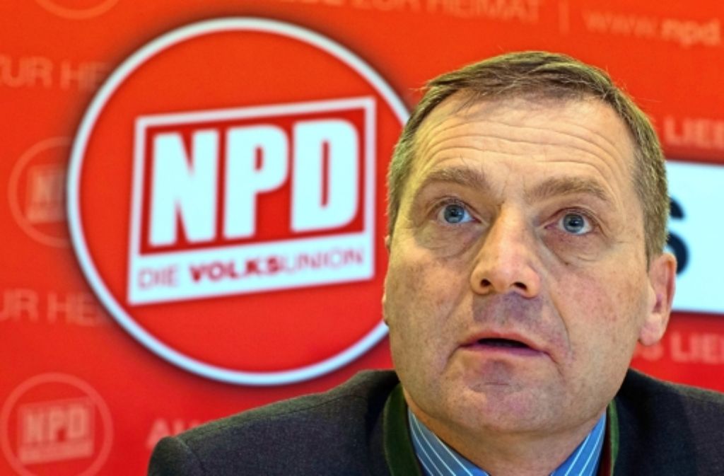 Udo Pastörs führt nun kommissarisch die NPD. Foto: dpa-Zentralbild