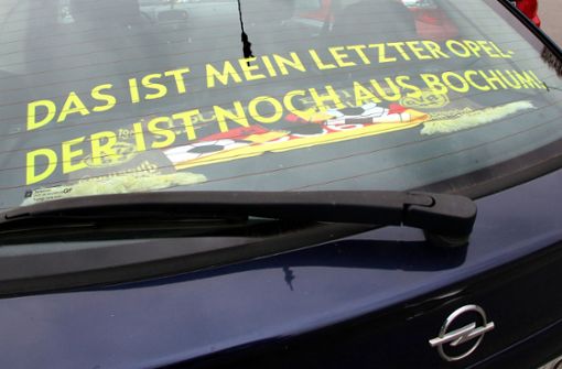 Stiller Protest eines Kunden: Ende 2014 hat Opel die Produktion in Bochum eingestellt. Foto: dpa