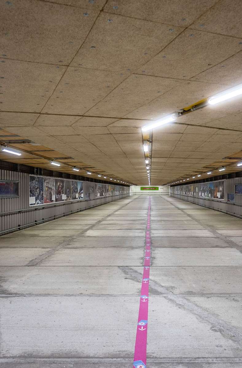 Auch am Stuttgarter Hauptbahnhof war es zu Zeiten leer, an denen normalerweise Hochbetrieb herrscht.