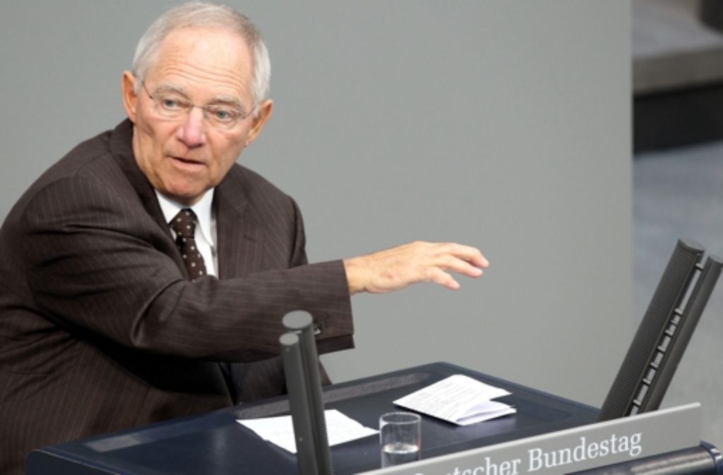 Finanzminister Schäuble sagt: „Stuttgart 21 wird gebaut.“ Foto: dpa