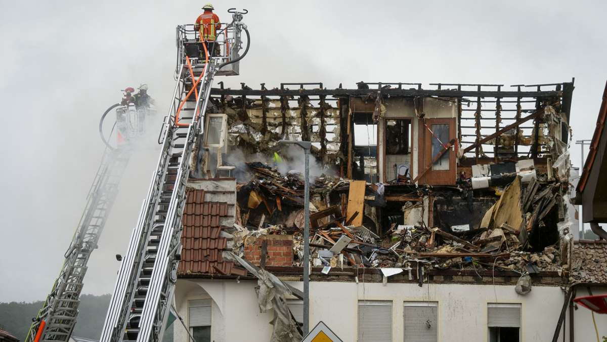 Zerstörtes Haus in Gerlingen: Zukunft nach Brand weiter ungewiss