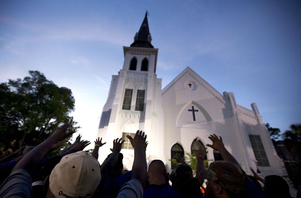 Dylann Roof wurde schuldig gesprochen, in dieser Kirche in Charleston neun Menschen aufgrund ihrer dunklen Hautfarbe im Juni 2015 erschossen zu haben. Foto: AP