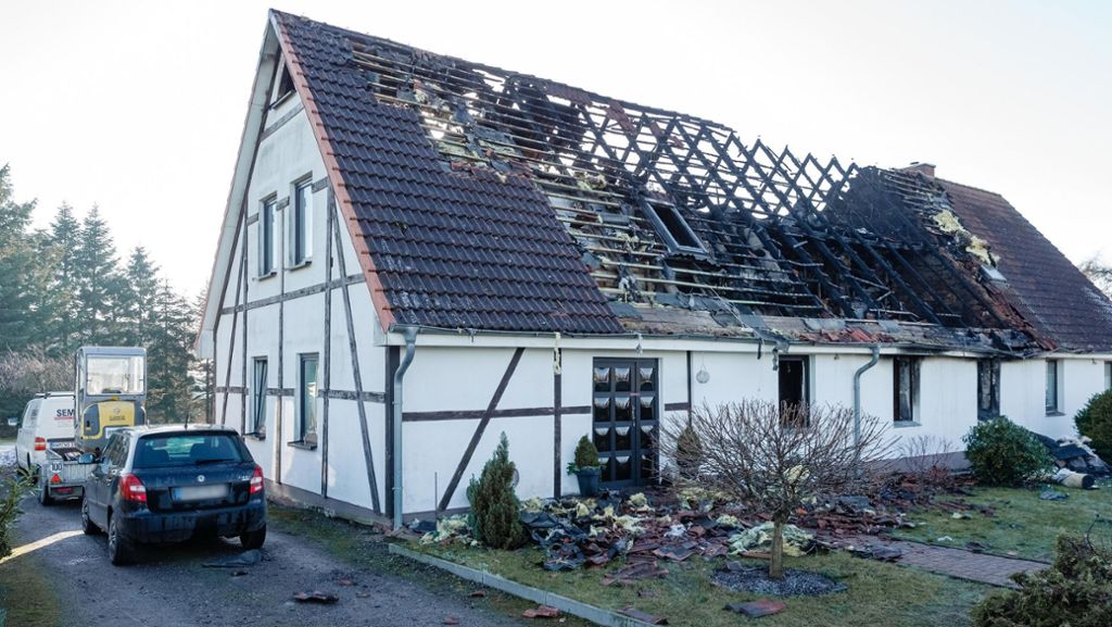 In Mecklenburg-Vorpommern: Mutter und Kind sterben bei Feuertragödie