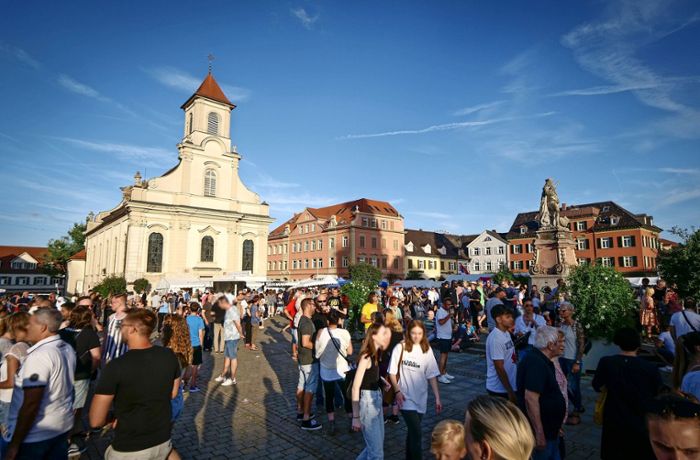 Das Fest der Feste in Ludwigsburg: Was geht 2023 beim Marktplatzfest?