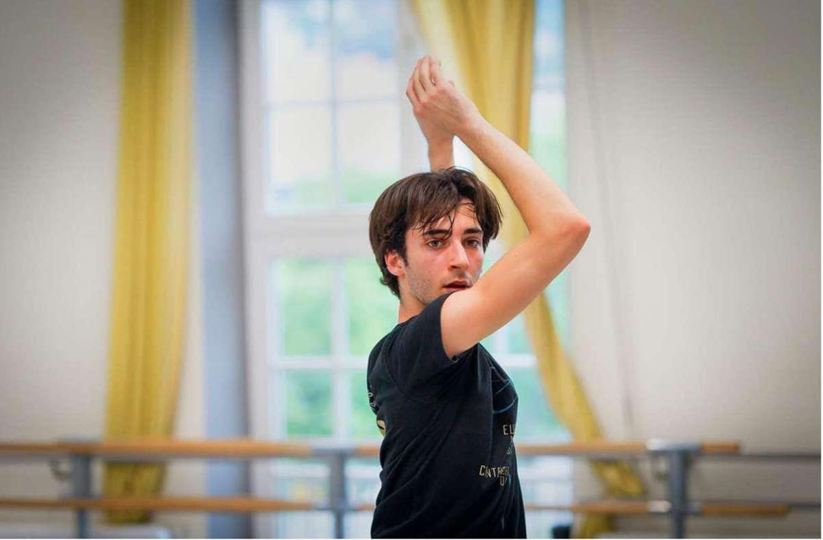 Alessandro Giaquinto im Ballettsaal des Stuttgarter Balletts im Opernhaus Stuttgart Foto: /Roman Novitzky